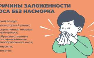 Почему нос заложен, а соплей нет