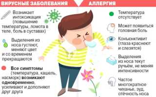 Отличия аллергического насморка от простудного: важные аспекты