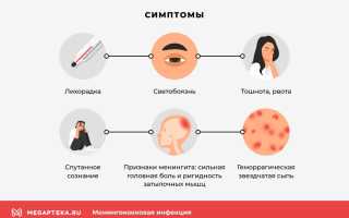 Описание симптомов менингококковой инфекции у детей и их лечение