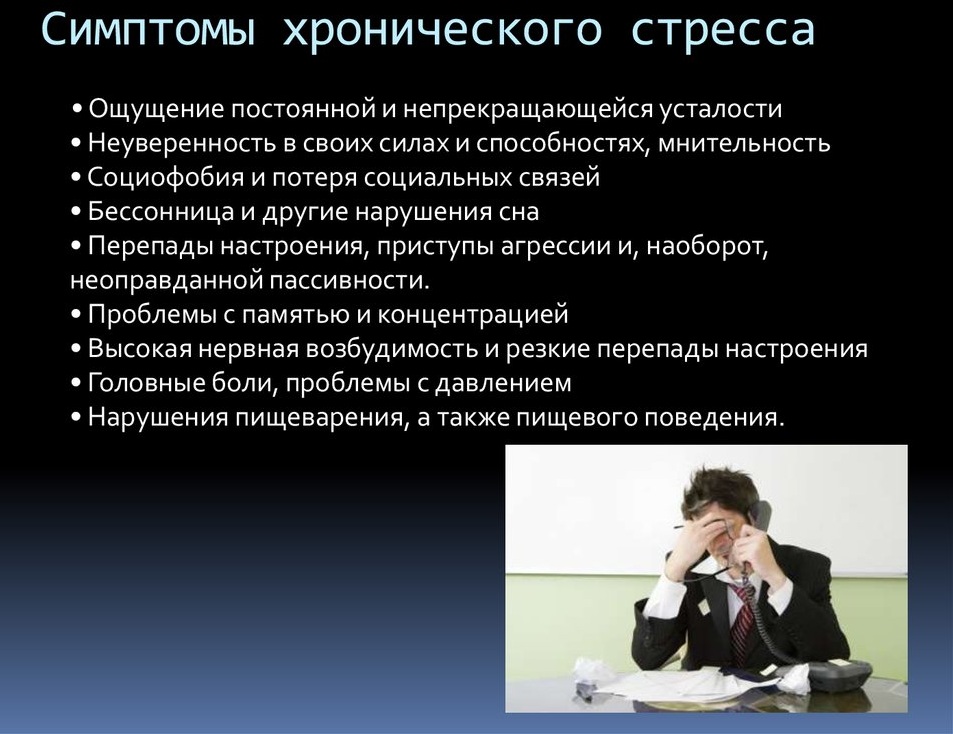 Симптомы хронического стресса