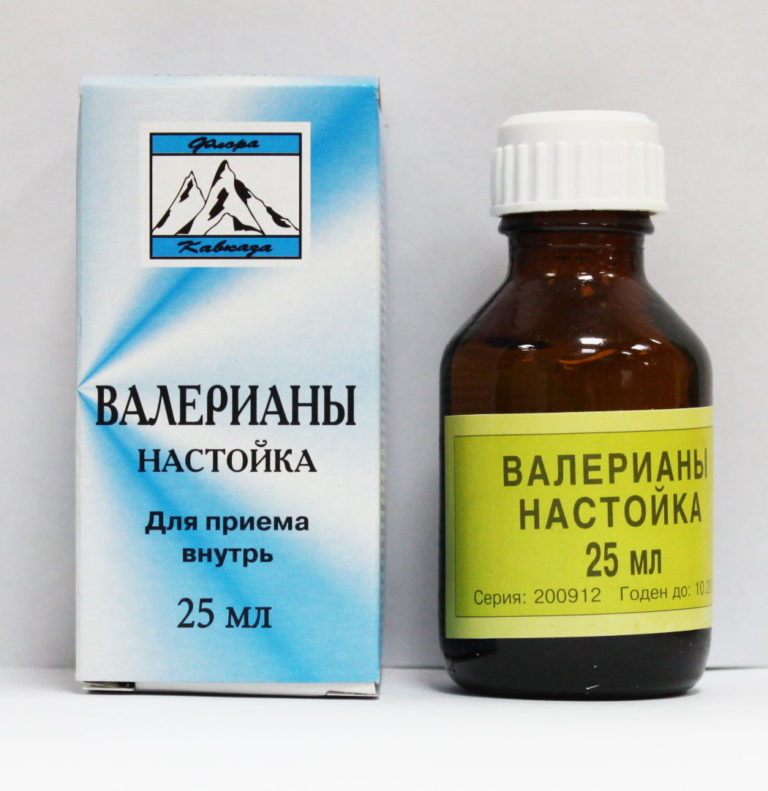 Настойка корневищ валерианы